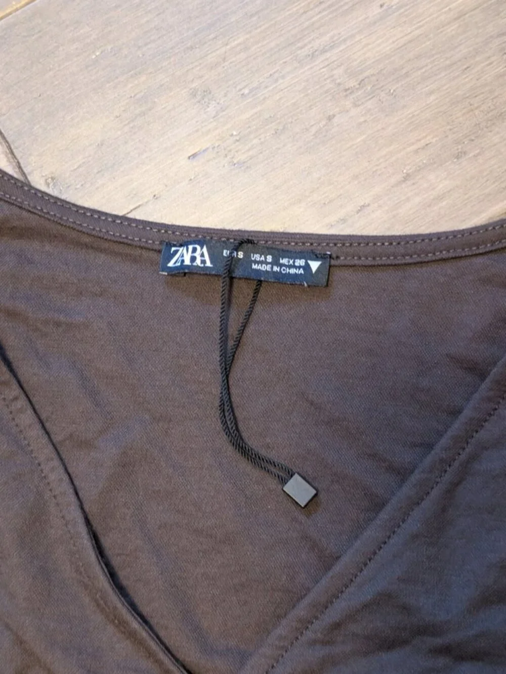 Zara brown wrap